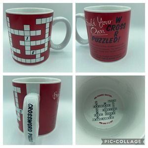 Make Your Own Crossword Puzzle Coffee Tea or Cocoa Mug Puzzled No Clues